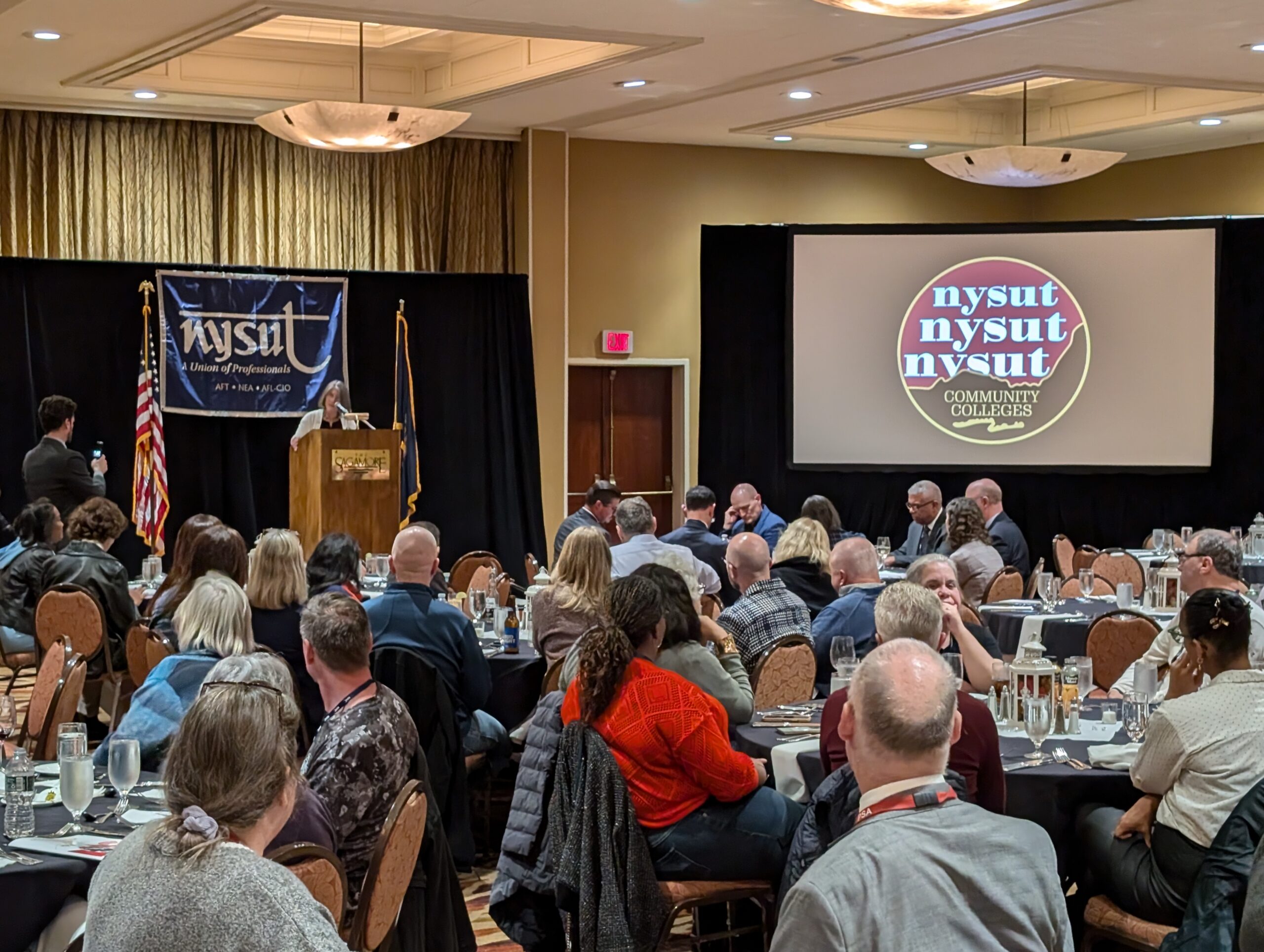 Opening plenary and Tony Cruz receiving NYSUTs Higher Education Member of the Year Award